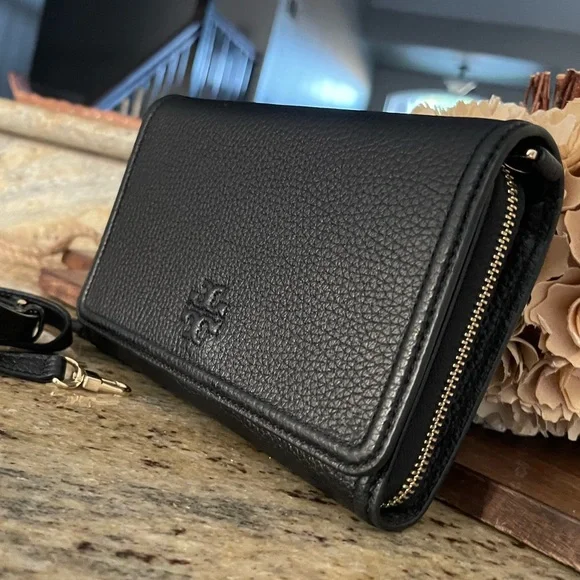 New🖤 tory Burch Thea leather crossbody/ wallet - Picture 2 of 9